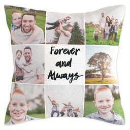 17x17 Tapestry Woven Pillow with Forever And Always design