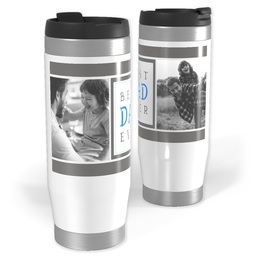 14oz Personalized Travel Tumbler with Best Dad Ever design