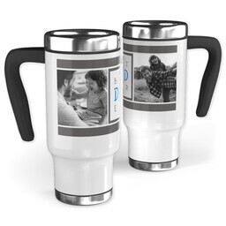 14oz Stainless Steel Travel Photo Mug with Best Dad Ever design