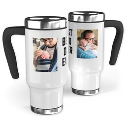 14oz Stainless Steel Travel Photo Mug with Best Dad Simple design