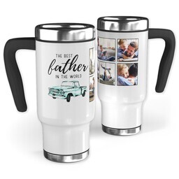 14oz Stainless Steel Travel Photo Mug with Best Father design