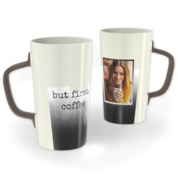 12oz Cafe Mug with But First Coffee design