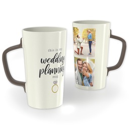 12oz Cafe Mug with Wedding Planning design