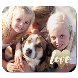 Picture Mouse Pads with Golden Love design