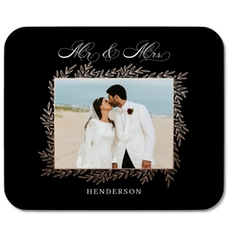 Photo Mouse Pad with Mr. & Mrs. design