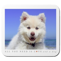 Picture Mouse Pads with Puppy Love design