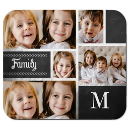 Photo Mouse Pad with Family Chalkboard design