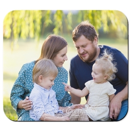 Photo Mouse Pad with Family Is Everything Script design