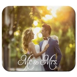 Photo Mouse Pad with Mr & Mrs design