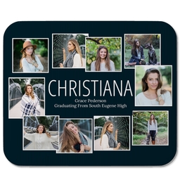 Photo Mouse Pad with Collage Grad design