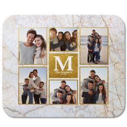 Photo Mouse Pad with Golden Marble design