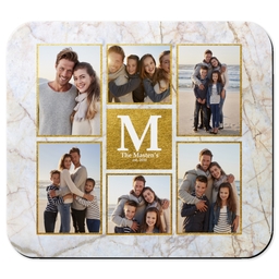 Picture Mouse Pads with Golden Marble design