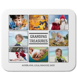 Photo Mouse Pad with Grandpas Treasures design