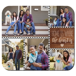 Picture Mouse Pads with Heart and Home design