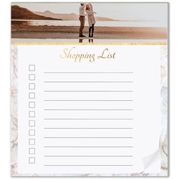 Notepad with Modern Marble List design