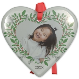 Heart Acrylic Ornament with A Whimsy Season design