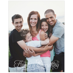 Same Day Poster, 11x14, Matte Photo Paper with Family is Everything Script design