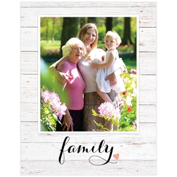 Same Day Poster, 11x14, Matte Photo Paper with Family Heart design