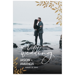 Poster, 24x36 with Our Wedding design