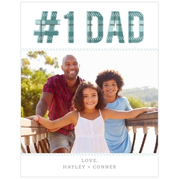Poster, 11x14, Matte Photo Paper with Plaid Dad design