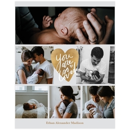 Poster, 11x14, Matte Photo Paper with Heart's Full To Bursting design