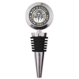 Wine Stoppers with Cheerful Barmaid design