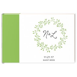 Wedding Guestbook with Botanical Blooms design