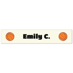 All-Purpose Labels, Small - Set of 72 with Basketball design