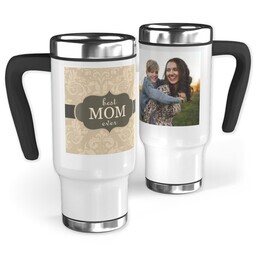 14oz Stainless Steel Travel Photo Mug with Best Mom Ever design