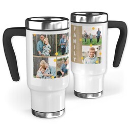 14oz Stainless Steel Travel Photo Mug with Gold Confetti With Canvas design