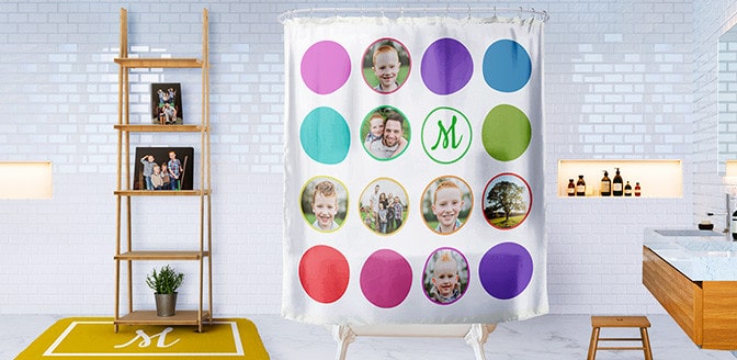 shower curtains and bath mats