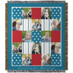 Thumbnail for 50x60 Photo Woven Throw with Americana design 1
