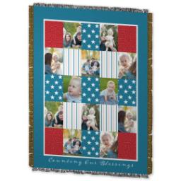 Thumbnail for 60x80 Photo Woven Throw with Americana design 2