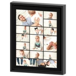 Thumbnail for 11x14 Collage Canvas With Floating Frame with Custom Color Collage design 2