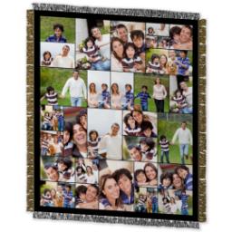 Thumbnail for 50x60 Collage Woven Throw with Custom Color Collage design 2