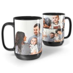 Thumbnail for Black Collage Mug, 15oz with Custom Color Collage design 1