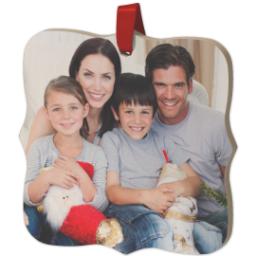 Thumbnail for Wood Photo Ornament - Bracket with Full Photo design 2