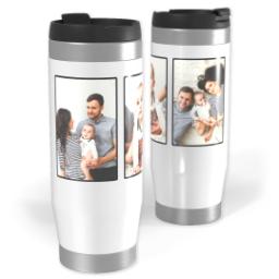Thumbnail for 14oz Personalized Travel Tumbler with 3 Collage With Black Border design 1