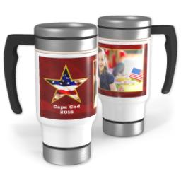 Thumbnail for 14oz Stainless Steel Travel Photo Mug with American Star design 1