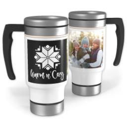 Thumbnail for 14oz Stainless Steel Travel Photo Mug with Custom Color Warm and Cozy design 1