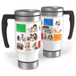 Thumbnail for 14oz Stainless Steel Travel Photo Mug with Family Values design 1
