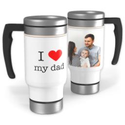 Thumbnail for 14oz Stainless Steel Travel Photo Mug with I Heart My Dad design 1