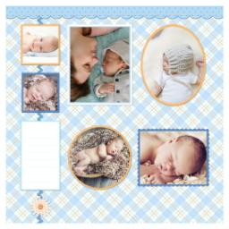 Thumbnail for Scrapbook Pages, 12x12 with Baby Boy Plaid Companion 1 design 1