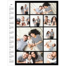 Thumbnail for Collage Poster Calendar, 11x14, Matte Photo Paper with 2022 Custom Color Collage Calendar Poster design 1