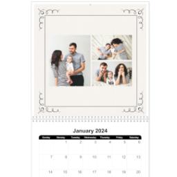 Thumbnail for 12x12, 18 Month Photo Calendar with Art Deco design 1