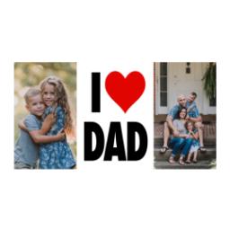 Thumbnail for Premium Grande Photo Mug with Lid, 16oz with I Heart Dad design 2