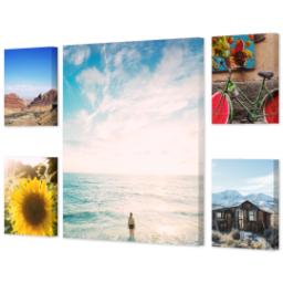 Thumbnail for 5 Piece Multi-Piece Canvas (24" x 40") with Memory Milestones: Multi Photo design 2