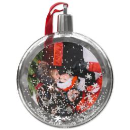 Thumbnail for Snow Globe Ornament with Full Photo design 1