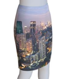 Thumbnail for Photo Pencil Skirt - Suede (Women M) with Full Photo design 4