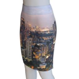 Thumbnail for Photo Pencil Skirt - Suede (Women XS) with Full Photo design 1